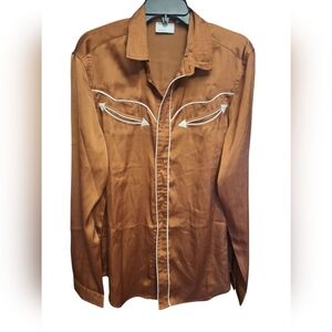 Rust Colored Western Style Shirt